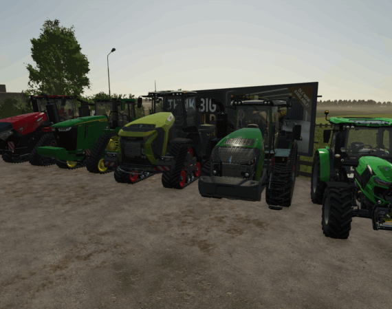 Verschiedene Traktoren aus dem Landwirtschafts Simulator 2025