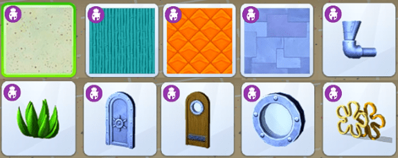 Die Sims 4 "SpongeBob Haus-Set" zusammen mit dem "Die Sims 4 SpongeBob Kinderzimmer-Set" 4 Spongebob Haus alles 1