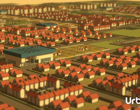 Einblick in Urbanist, Übersicht über eine Stadt.